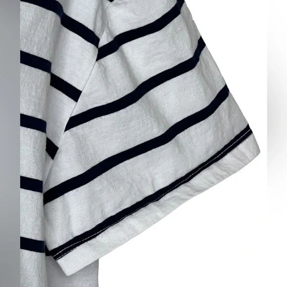 Friends TV Series Womens Tshirt White Blue Striped Short Sleeve Plus Size Heart - Picture 6 of 12